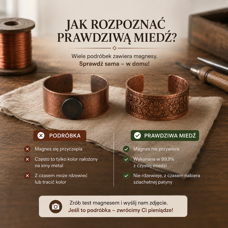 Pierścionek Miedziany Płatek
