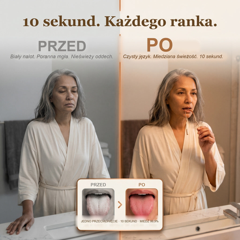 Skrobaczka do Języka z Czystej Miedzi