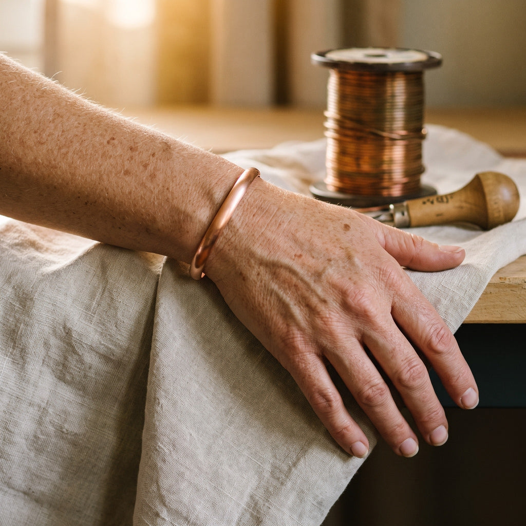 Bransoletka Miedziana Nurt