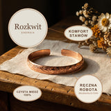 Bransoletka Miedziana Rozkwit