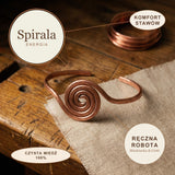 Bransoletka na Kostkę Miedziana Spirala