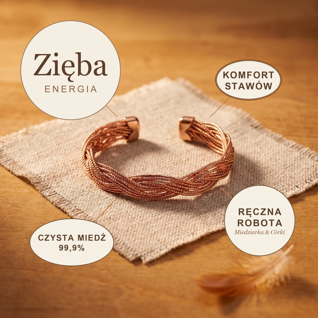 Bransoletka Miedziana Zięba