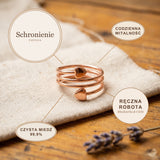 Pierścionek Miedziany Schronienie