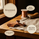 Pierścionek Miedziany Krzemień