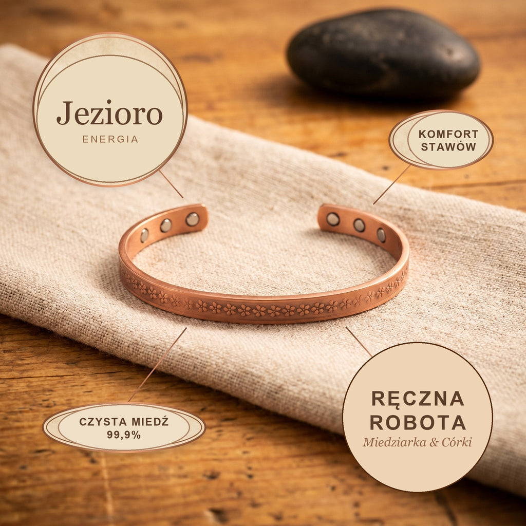 Bransoletka Miedziana Jezioro