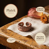 Pierścionek Miedziany Płatek