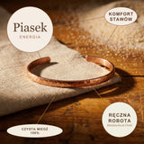Bransoletka na Kostkę Miedziana Piasek