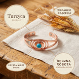 Bransoletka Miedziana Turzyca