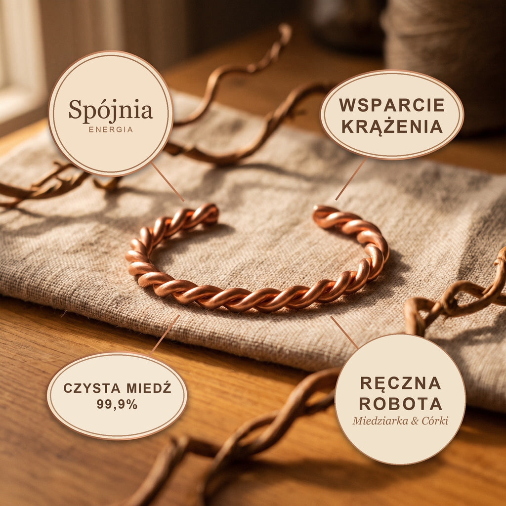 Bransoletka Miedziana Spójnia