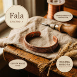 Bransoletka Miedziana Fala