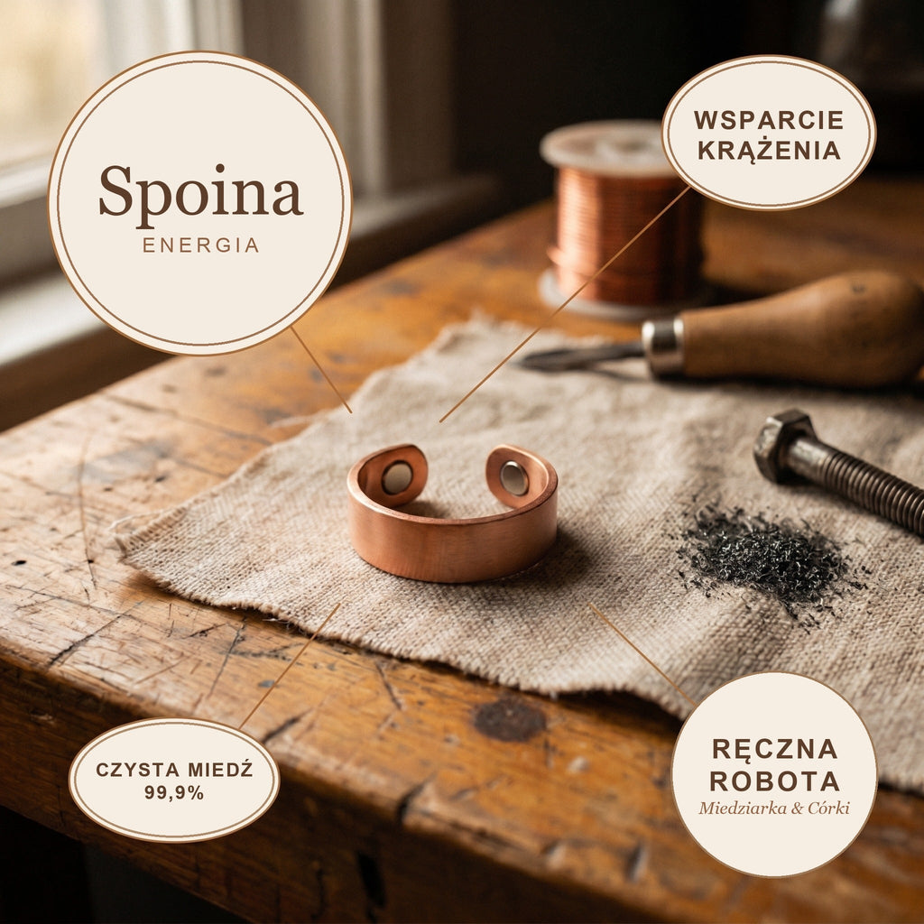Pierścionek Miedziany Spoina