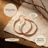 Kolczyki Miedziane Wierzba